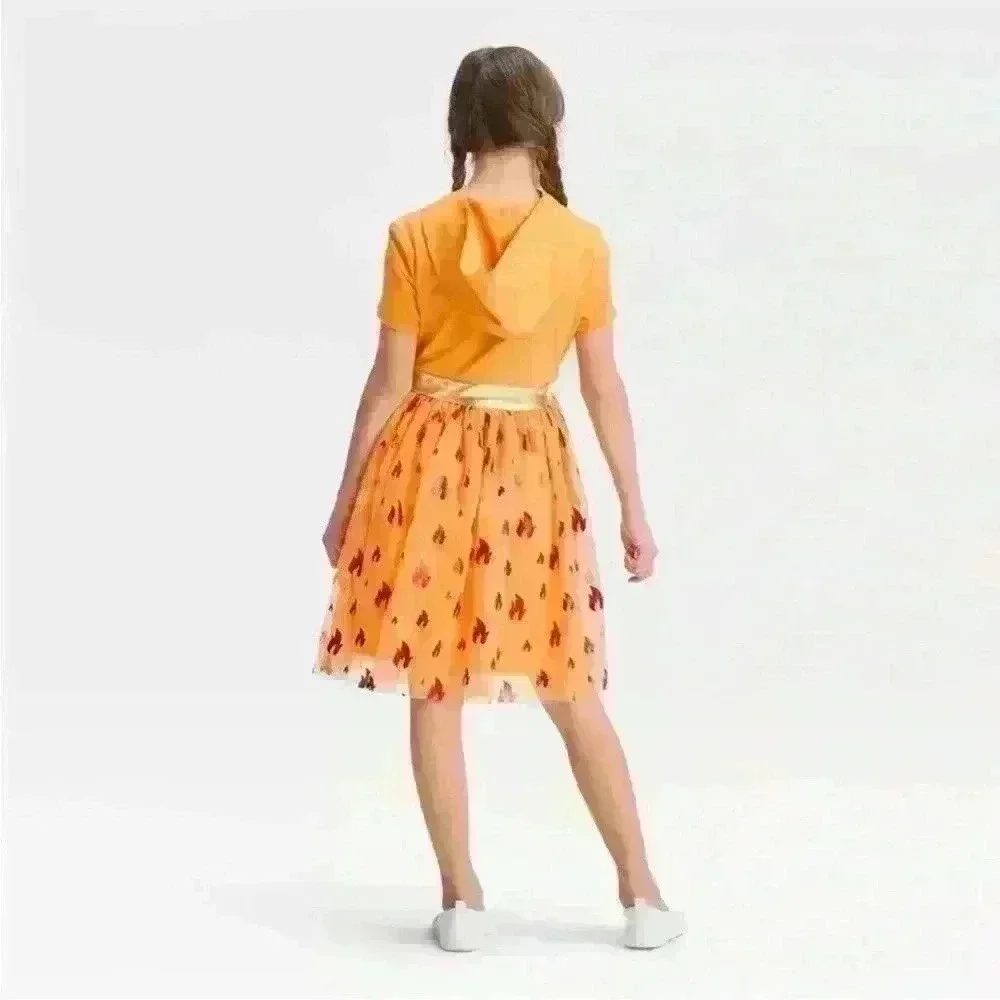 Pokemon Charmander Dress - Orange -Girls XL 14